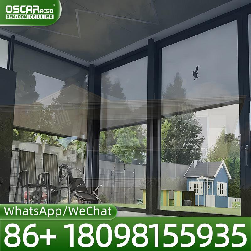 Outdoor Power Roller Shades - Tirai Gulung Bertenaga Baterai untuk Luar