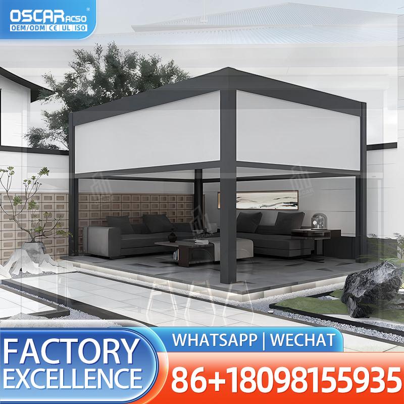 Outdoor Power Roller Shades - Tirai Gulung Bermotor Bertenaga Baterai, Tirai