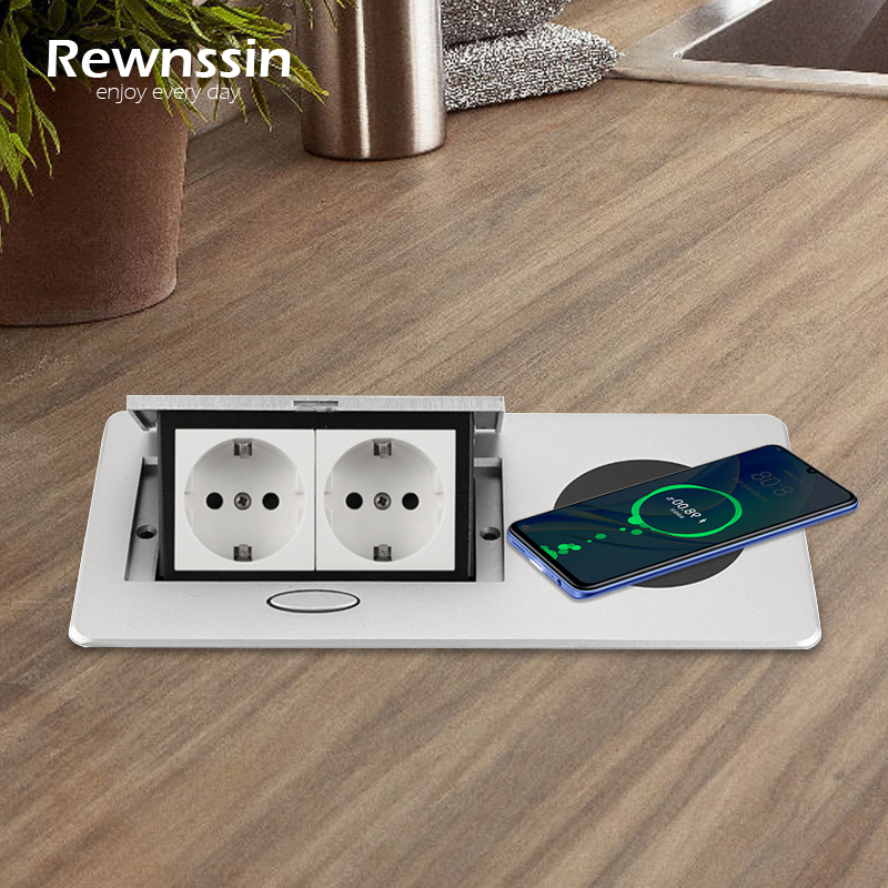 Outdoor Usb Power Strip - Soket EU pop-up, desktop tertanam, mendukung