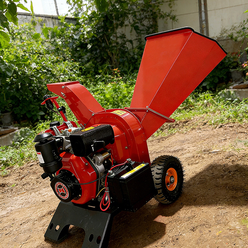 Garden Shredder Chipper - Pencacah Kayu Diesel 50mm Terlaris 2025,
