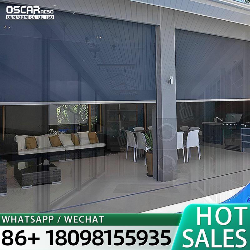 Outdoor Power Roller Shades - Gazebo Kanopi Luar Ruangan Modern Berbahan