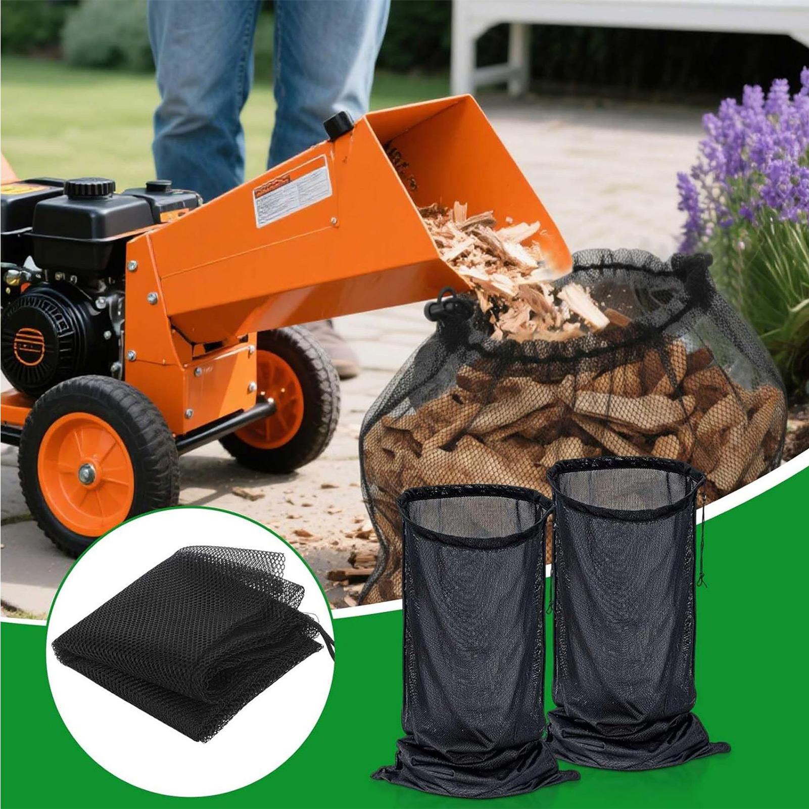 Garden Shredder Chipper - Tas Jaring Penampung Serpihan Kayu untuk