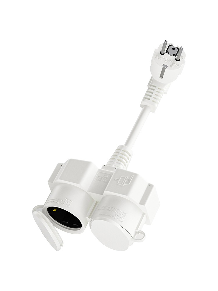 Outdoor Power Extension - Kabel Ekstensi EU dengan 2 Soket