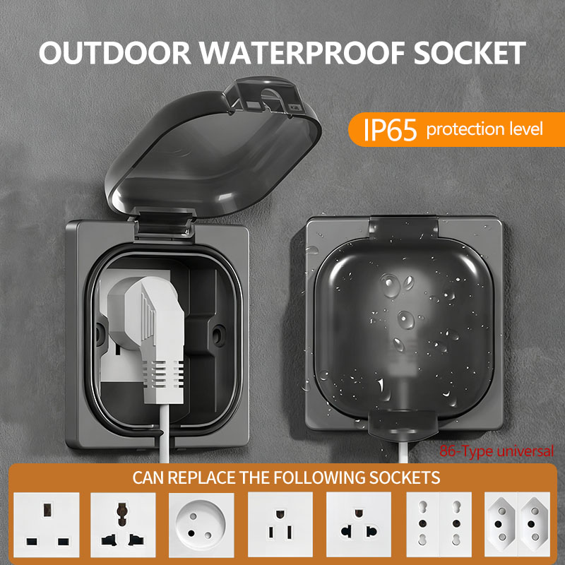 Outdoor Power Inlet Box - Stopkontak Luar Ruangan Tahan Air IP65,