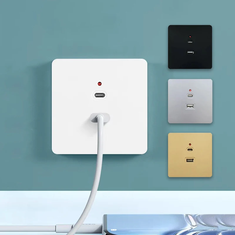 Outdoor Usb Power Strip - Soket USB C Dinding Universal Hitam,