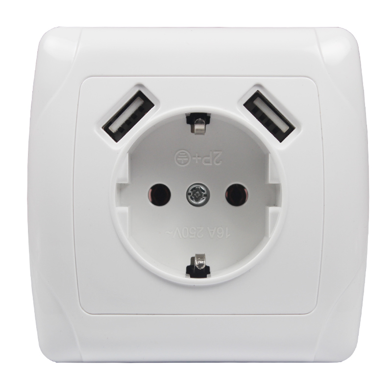 Outdoor Usb Power Strip - Stopkontak elektronik dinding 5V2A standar EU
