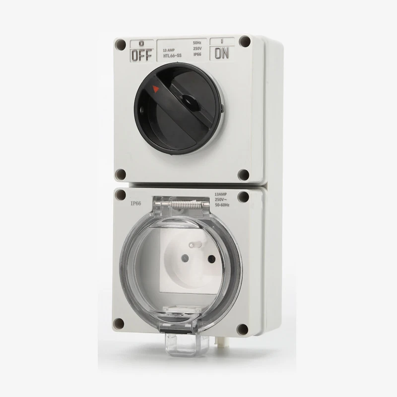 Outdoor Power Inlet Box - IP66 220V tahan air tahan debu