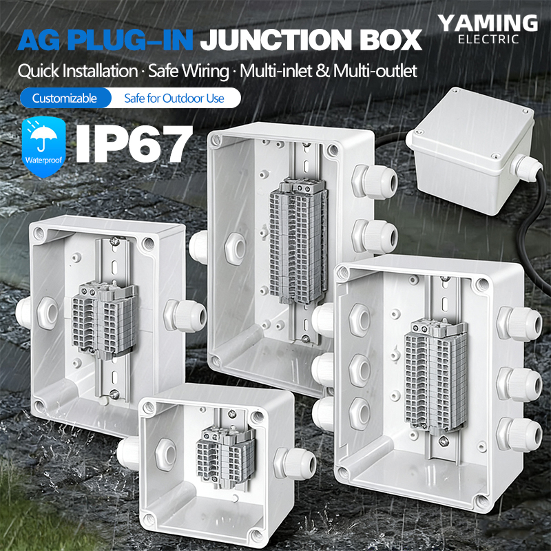 Outdoor Power Inlet Box - Kotak Sambungan Tahan Air Dengan Blok