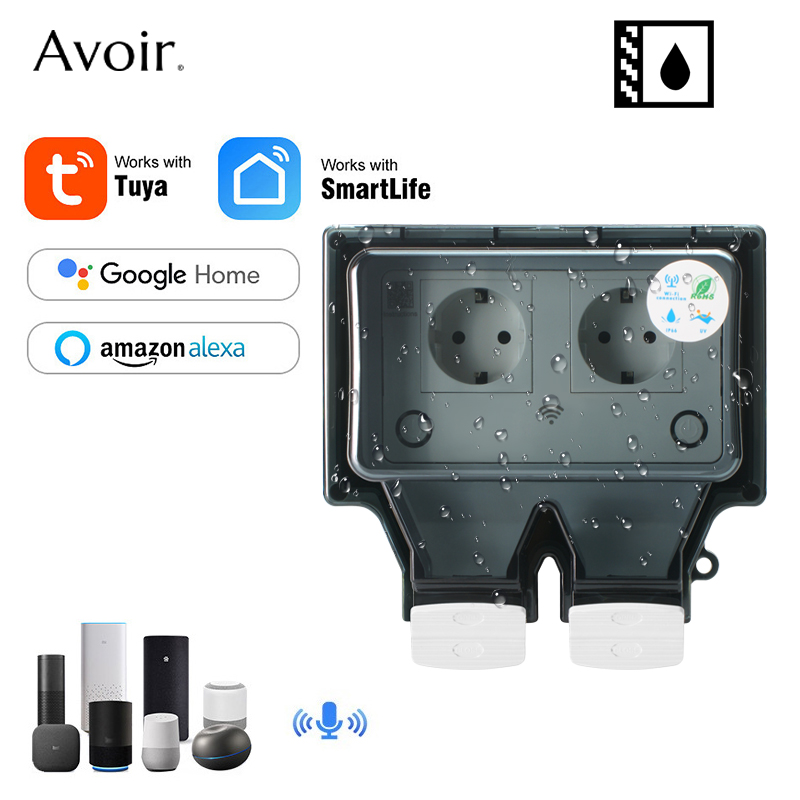 Avoir Tuya Soket Listrik Dindi - Outdoor Usb Power Strip ulasan dan harga