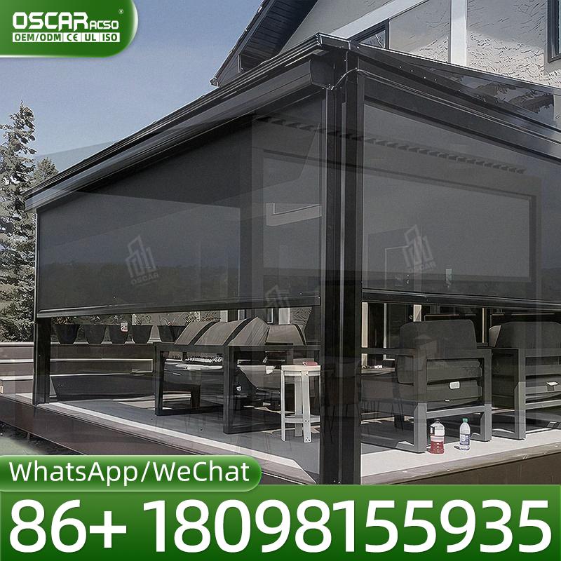 Gazebo Kanopi Luar Ruangan Mod - Outdoor Power Roller Shades ulasan dan harga