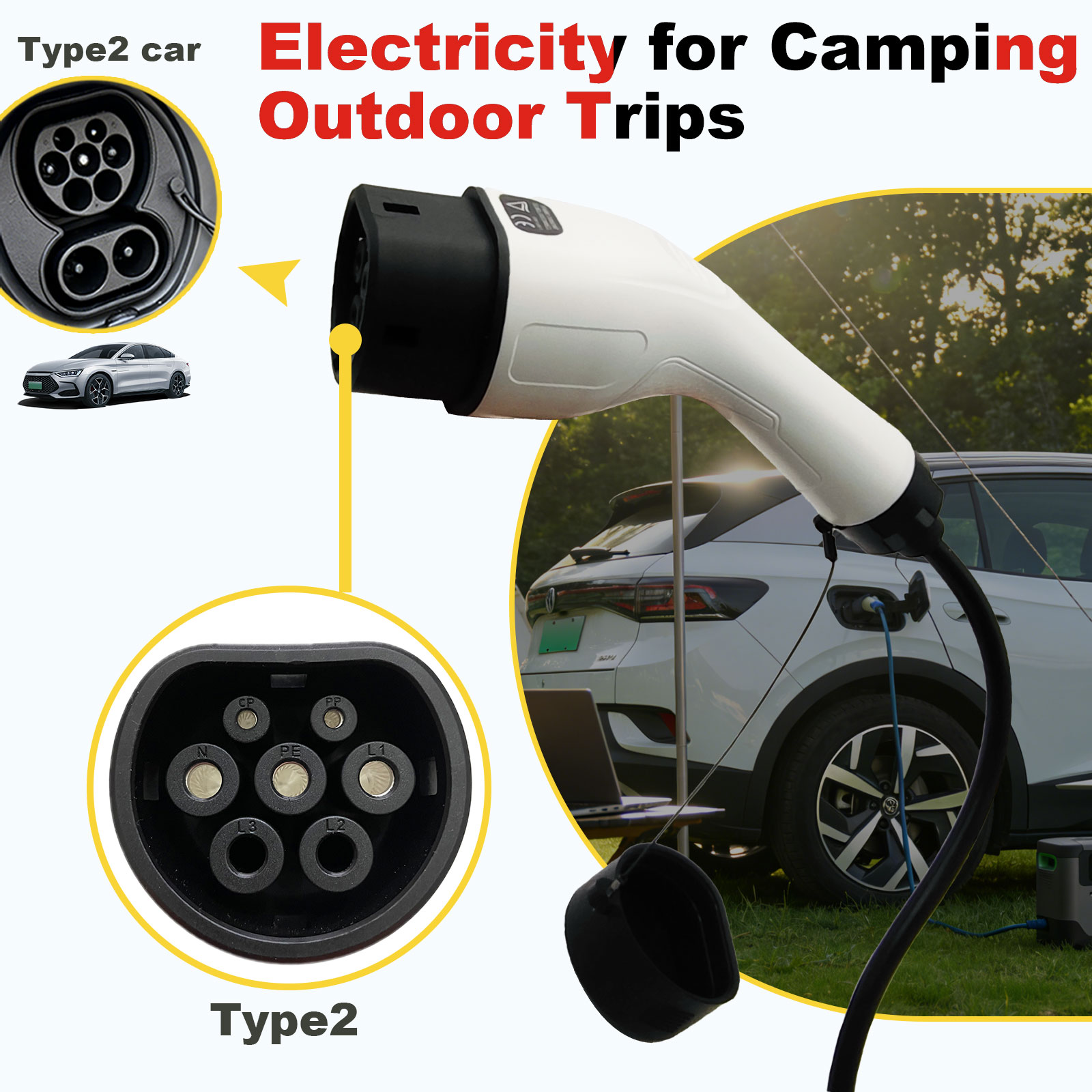 Adaptor Pengisian Daya Tipe 2  - Outdoor Power Rack ulasan dan harga