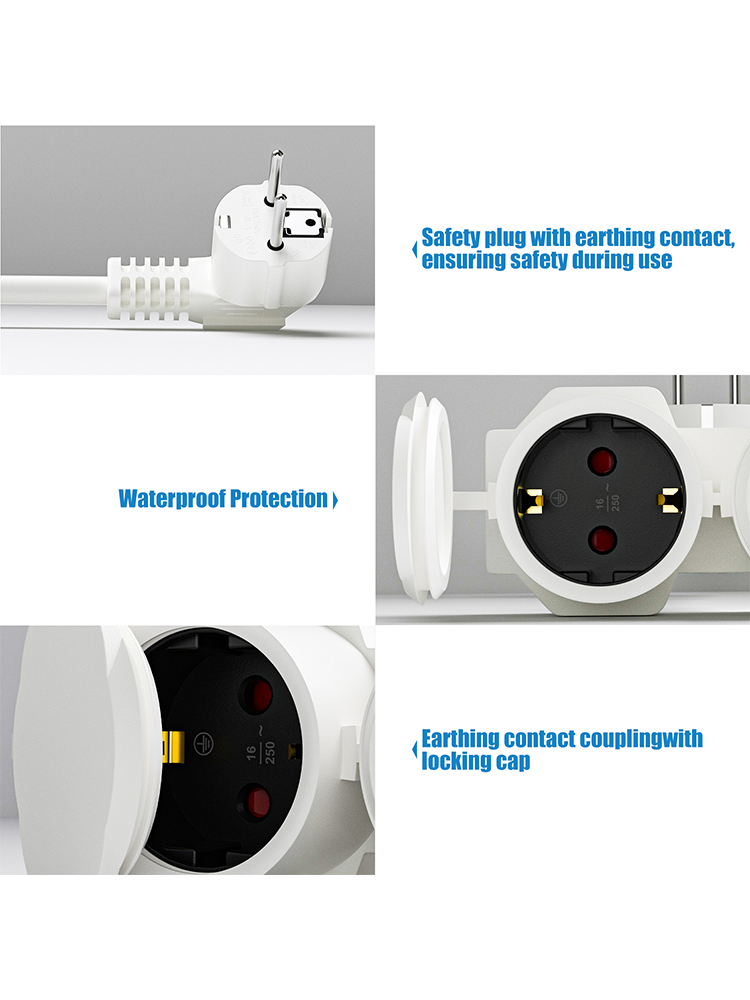 Kabel Ekstensi EU dengan 2 Sok - Outdoor Power Extension ulasan dan harga