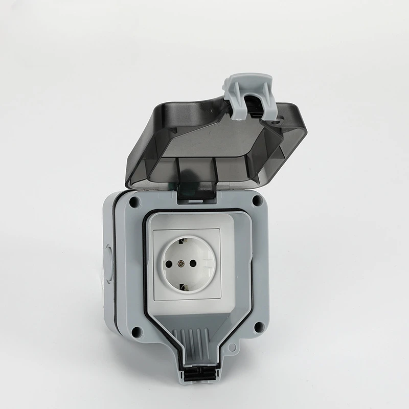 EU KR Soket Tahan Air Dinding  - Outdoor Power Inlet Box ulasan dan harga