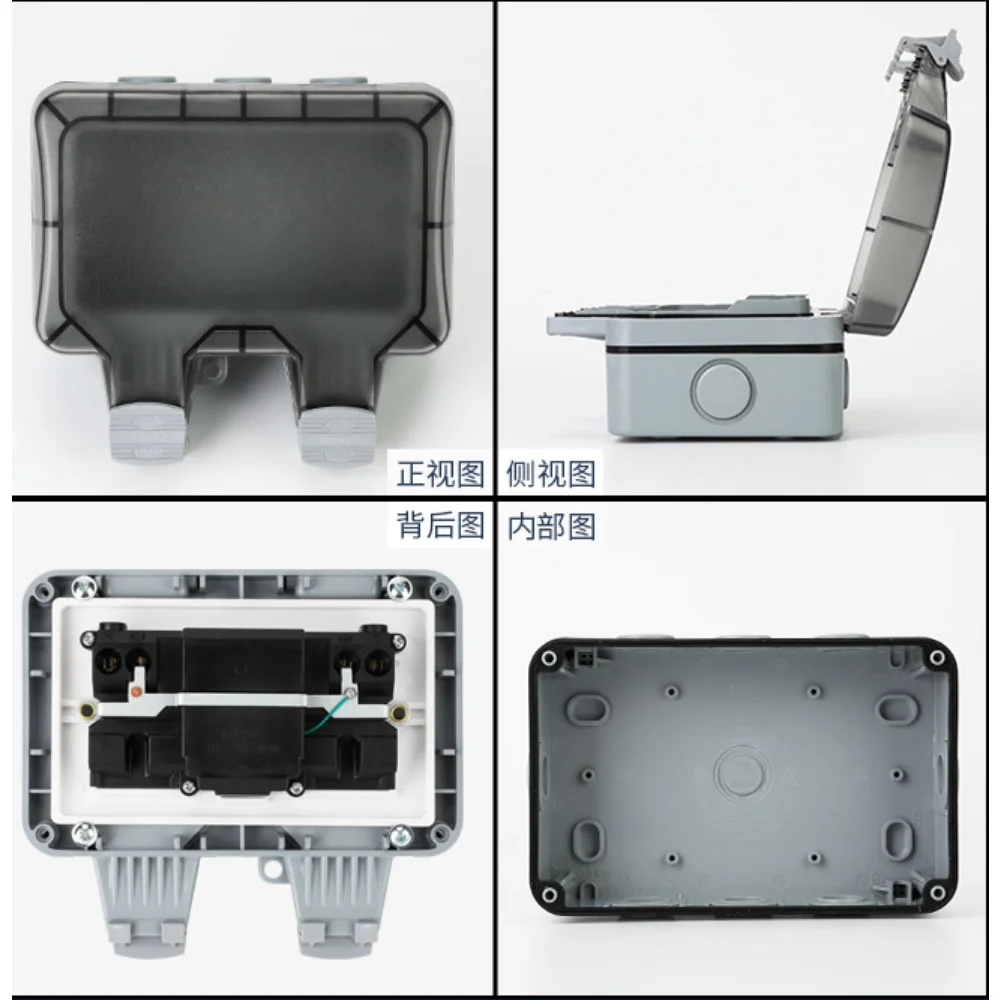EU KR Soket Tahan Air Dinding  - Outdoor Power Inlet Box ulasan dan harga