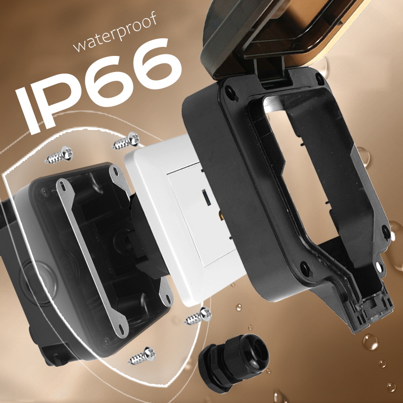 Avoir IP66 soket tahan air din - Outdoor Power Inlet Box ulasan dan harga