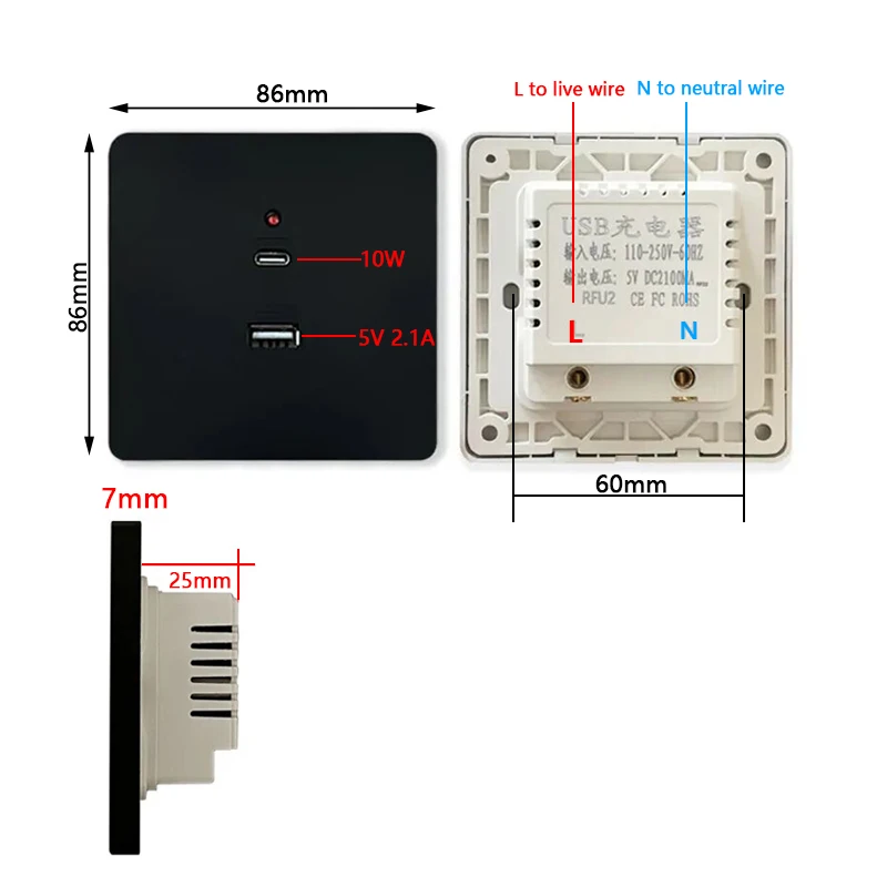 Soket USB C Dinding Universal  - Outdoor Usb Power Strip ulasan dan harga