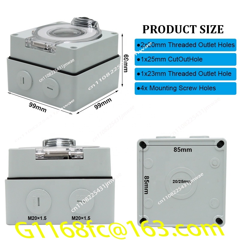 Kotak Inlet Daya RV Generator  - Outdoor Power Inlet Box ulasan dan harga