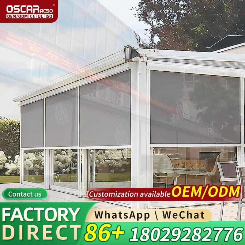 Kit Penutup Teras Luar Ruangan - Outdoor Power Roller Shades ulasan dan harga