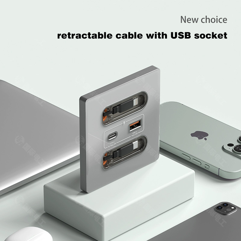 Anssin 12W Soket Panel Dinding - Outdoor Usb Power Strip ulasan dan harga