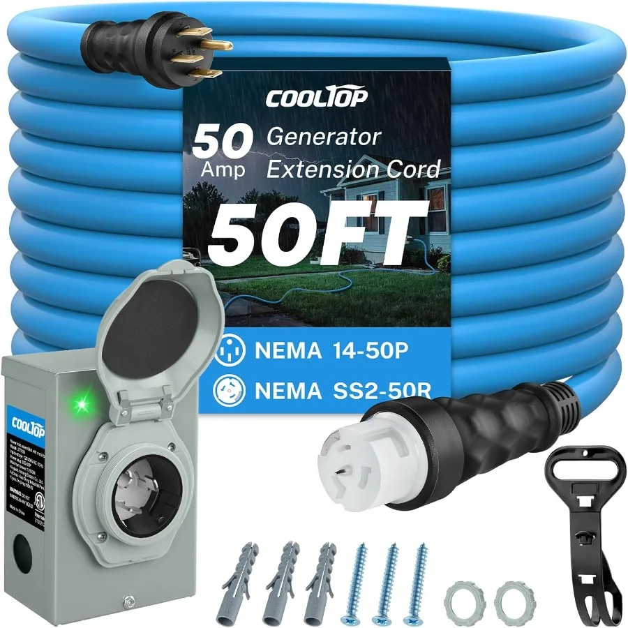 Kabel Generator 50 Amp dan Kot - Outdoor Power Inlet Box ulasan dan harga